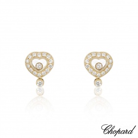 Chopard Yellow Gold Happy Diamonds Heart Earrings Chopard Yellow Gold Happy Diamonds Heart Earrings
